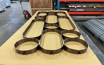 Hairline bronze screen